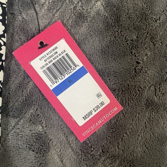 Vince Camuto Floral Crewneck Split Back Keyhole Tank Top Womens Size XL Jersey - Picture 6 of 15